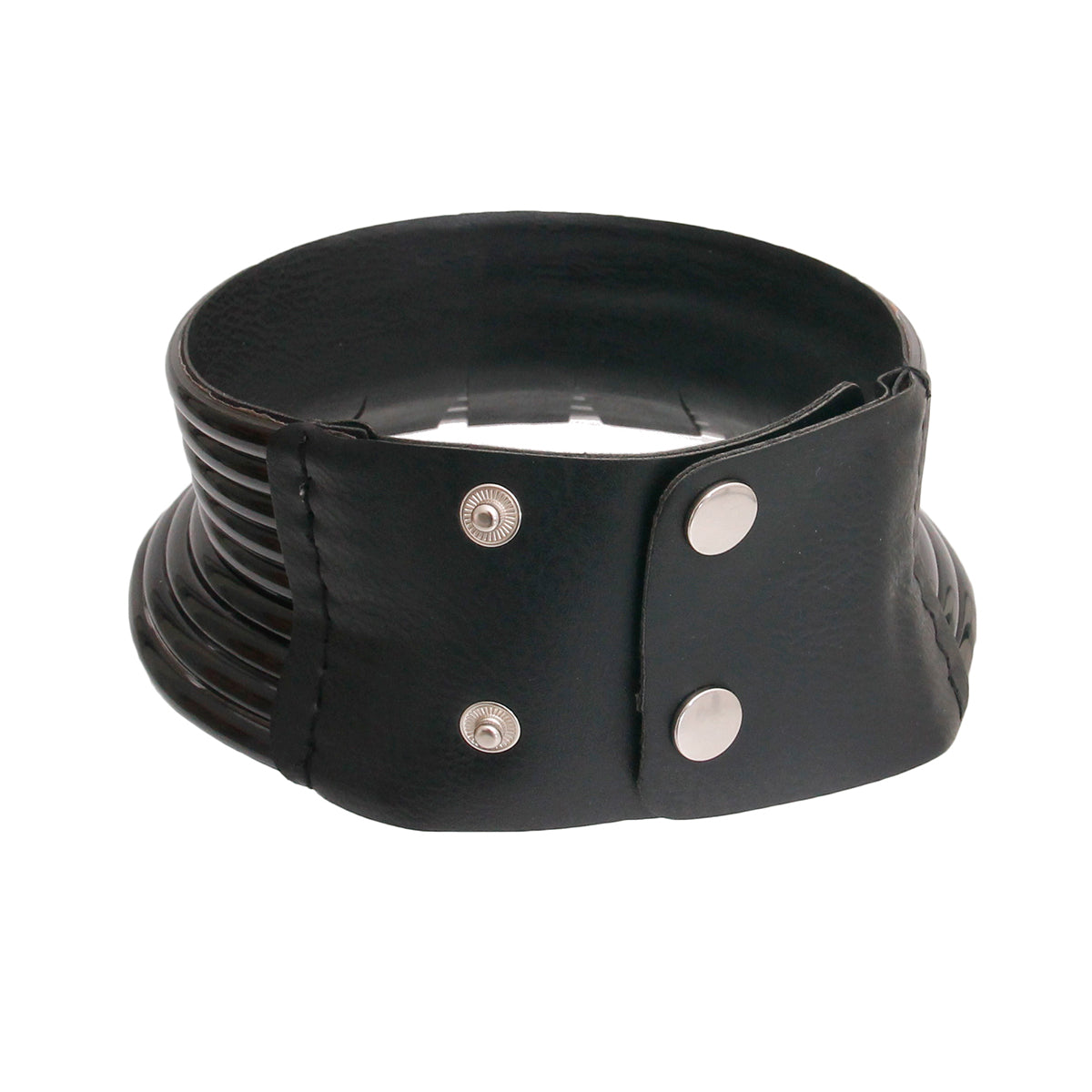 Queen Rabo Vegan Leather Snap Collar Choker