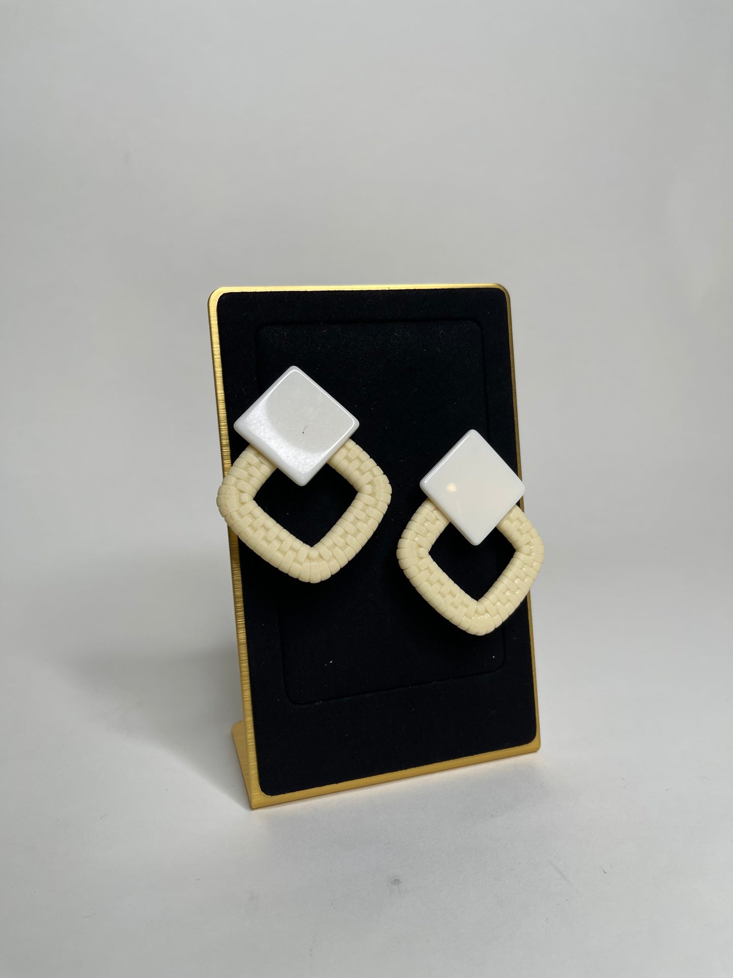 Resin Square Earrings