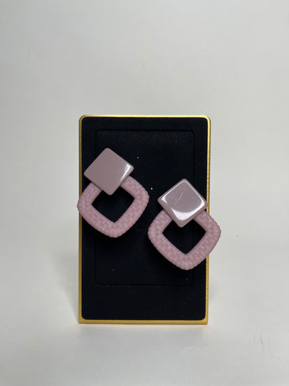 Resin Square Earrings