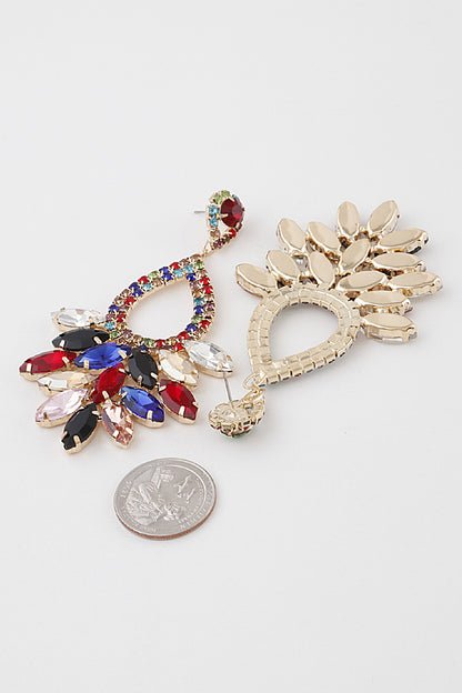 Jeweled Teardrop Earrings