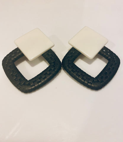 Resin Square Earrings