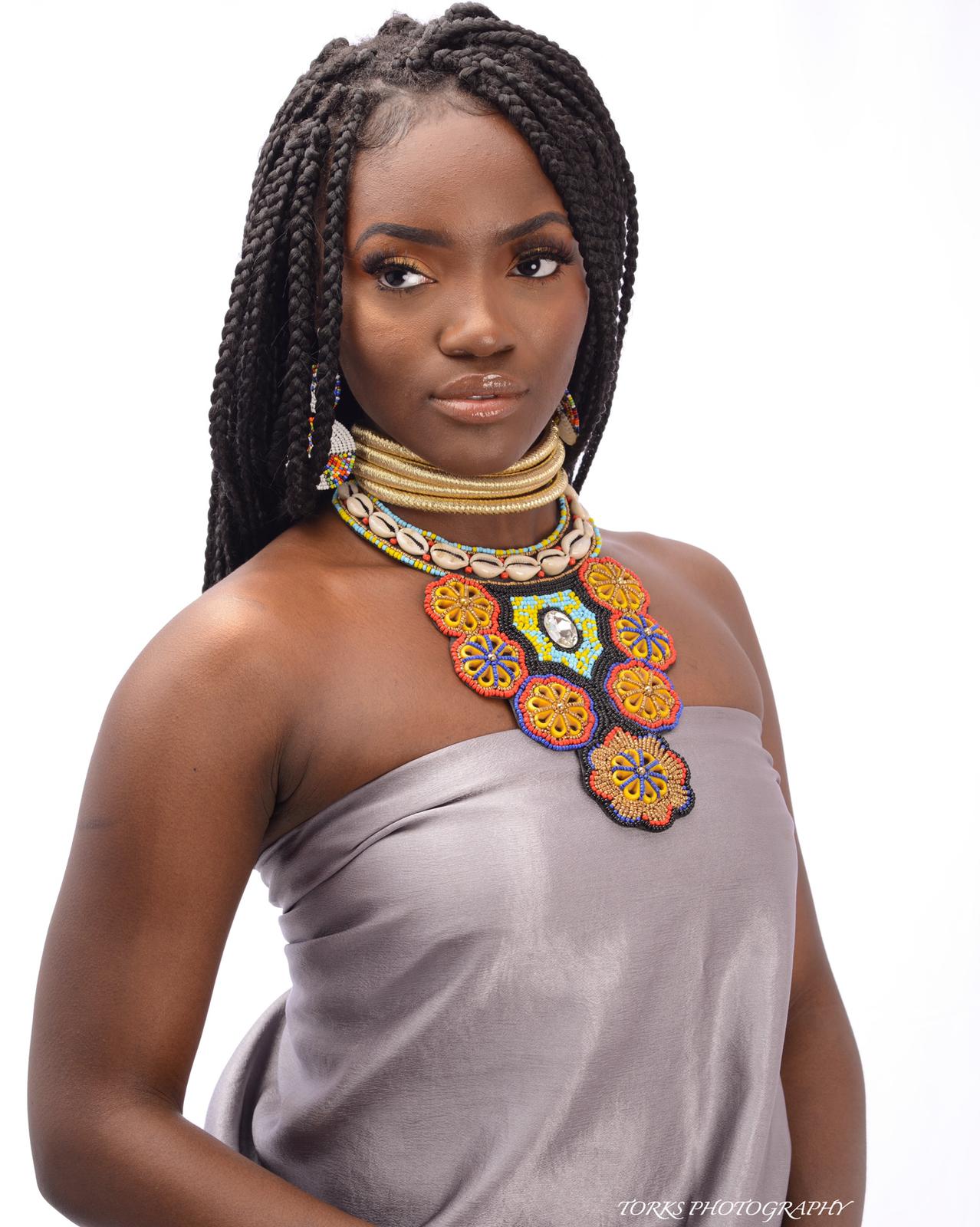 Multi Color Cowrie Shell Tribal Bib Necklace
