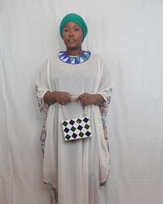 Lion Mountain Beaded Round Collar Bib Necklace