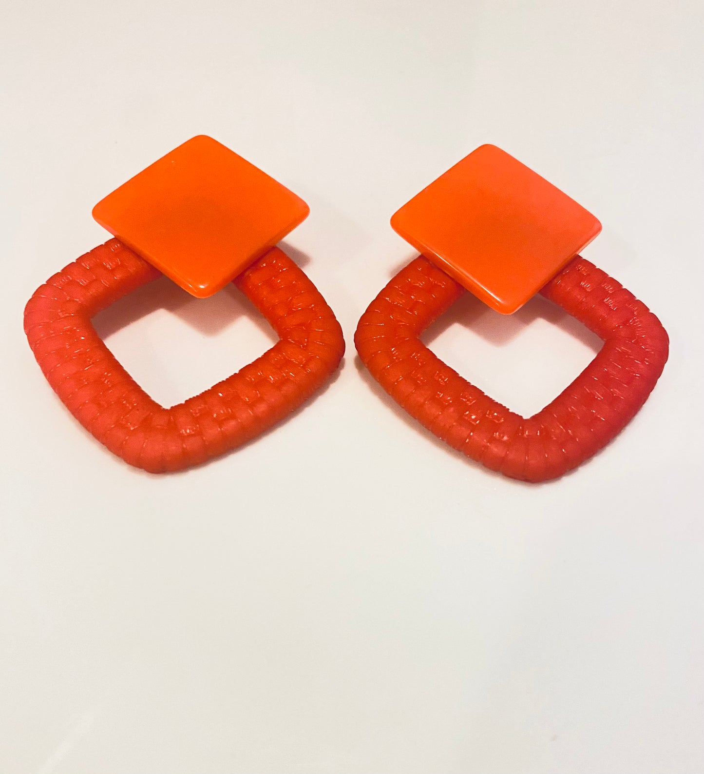 Resin Square Earrings