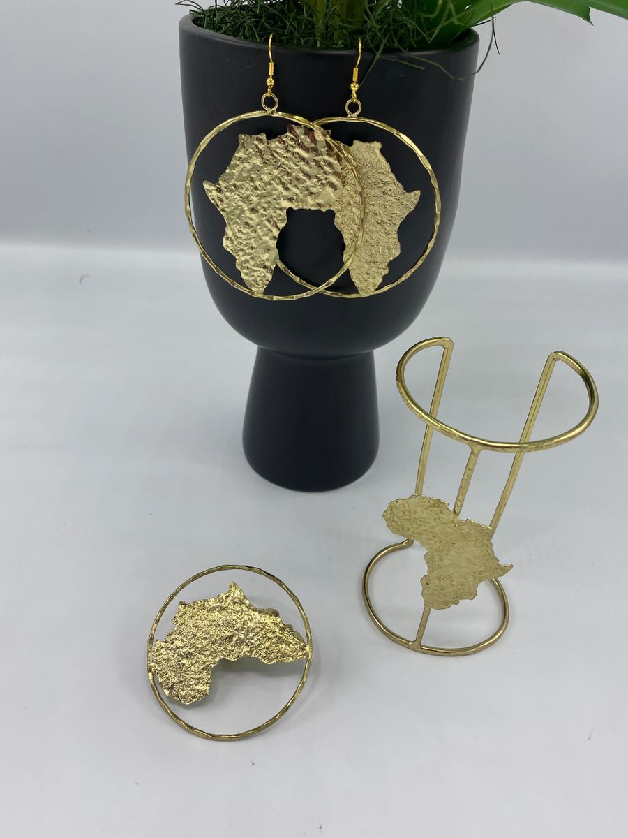 brass casted cuff bracket africa continent