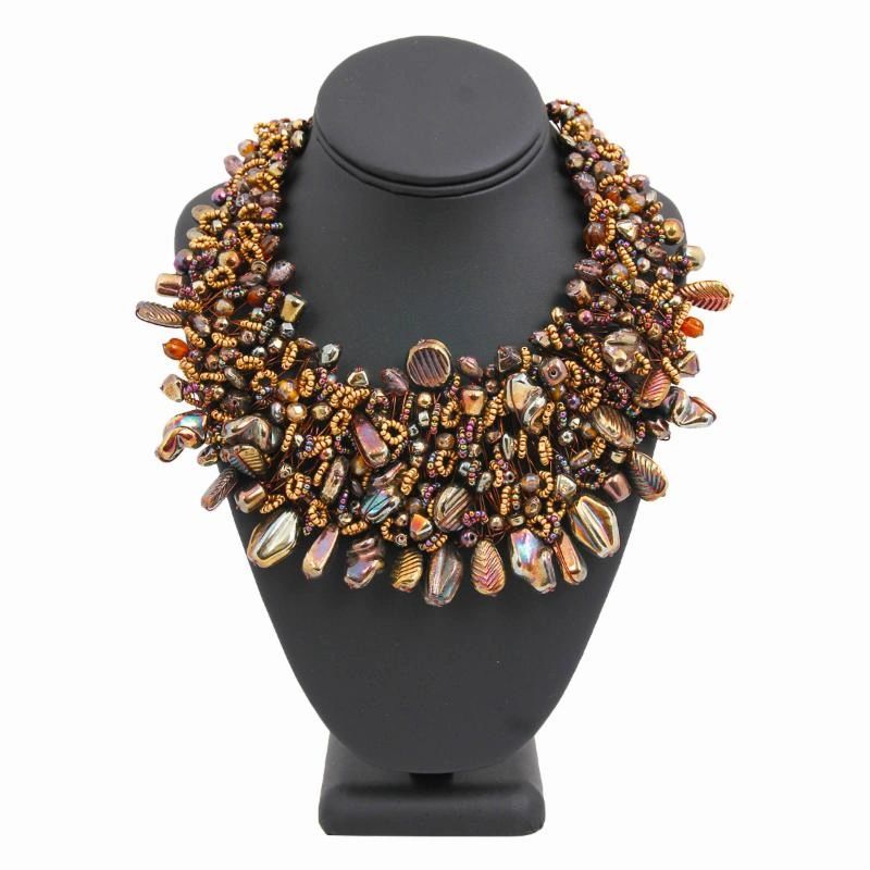 Copper Wired Bead Necklace