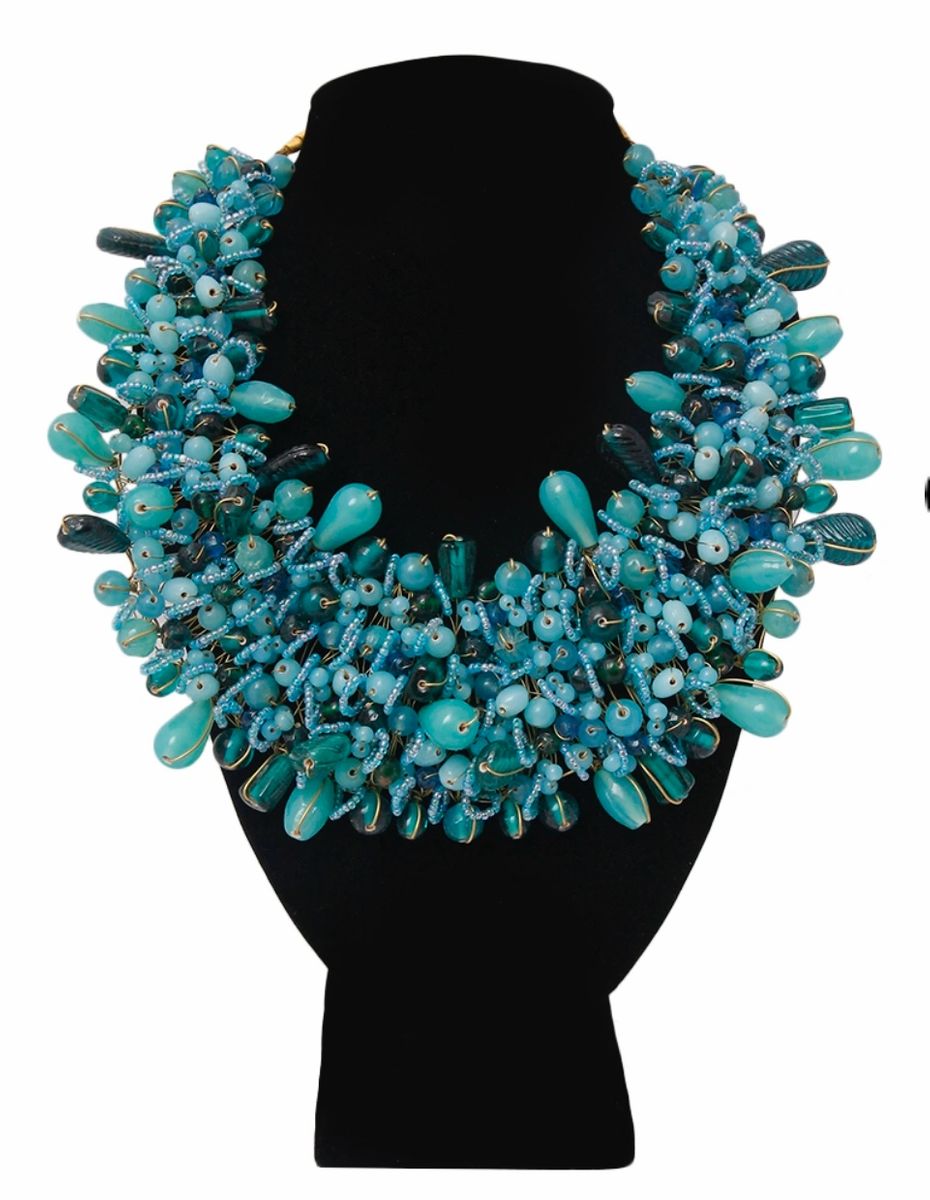 Copper Wired Bead Necklace