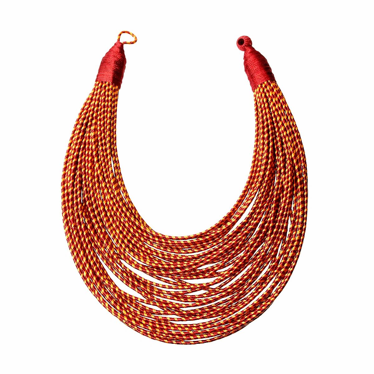Tribal Layered Wrapped Necklace