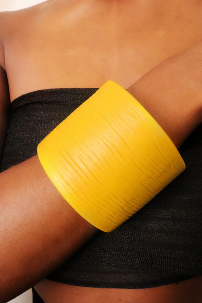 Resin Ridges Open Cuff