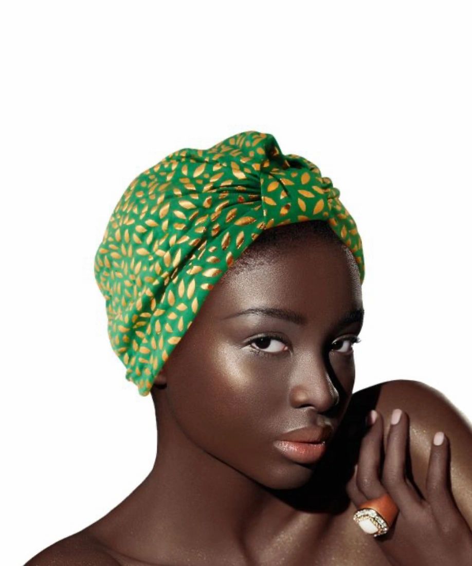Metallic Dot Hair Turban