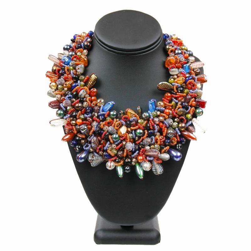 Copper Wired Bead Necklace