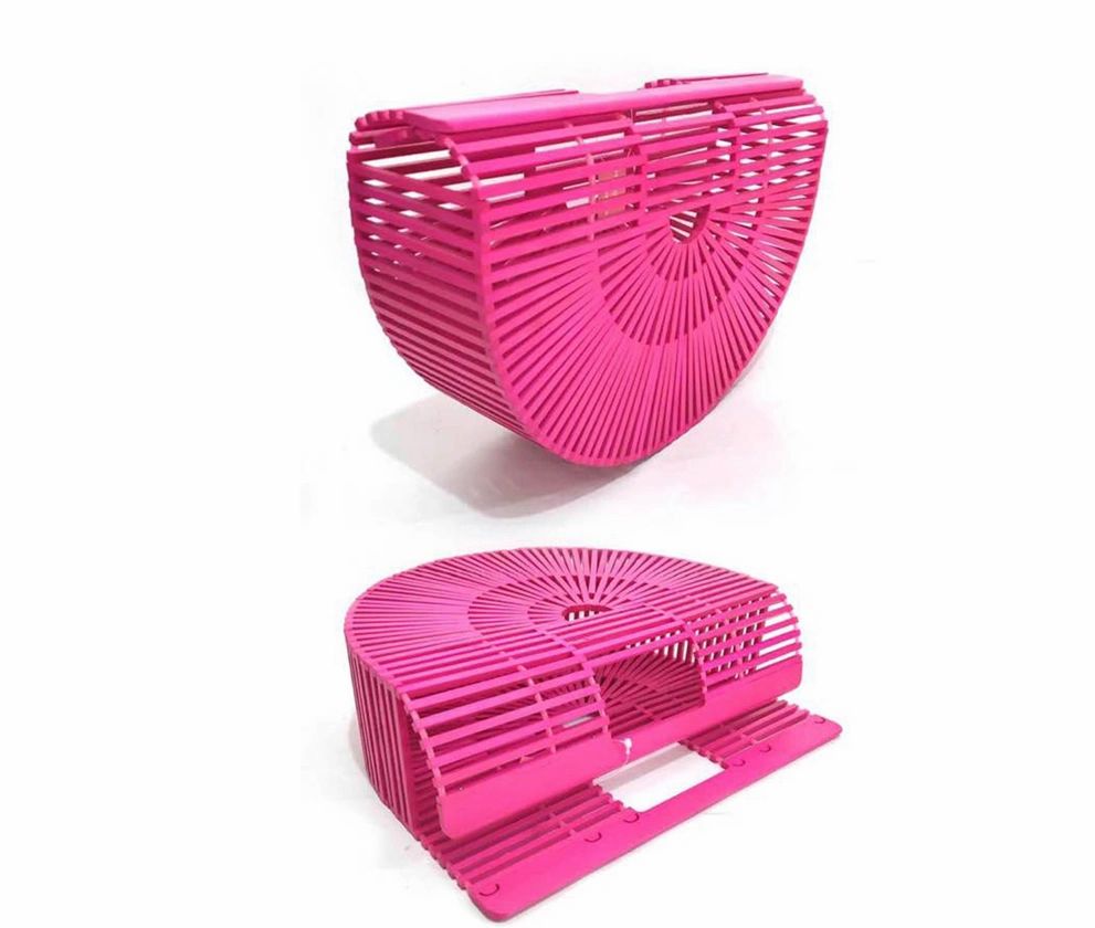 Half Moon Bamboo Tote Bag