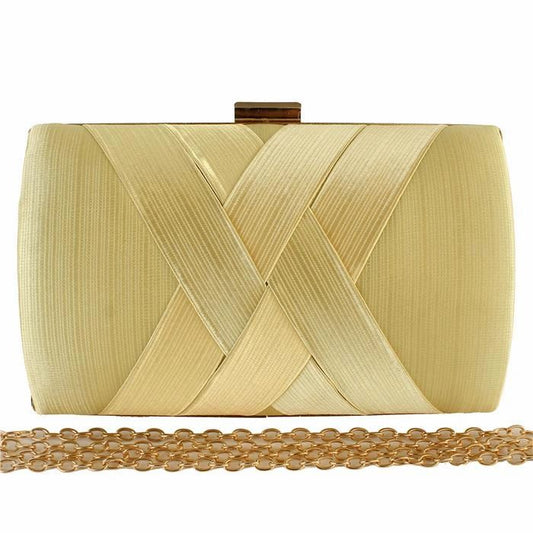 Satin Hard Case  Evening Bag