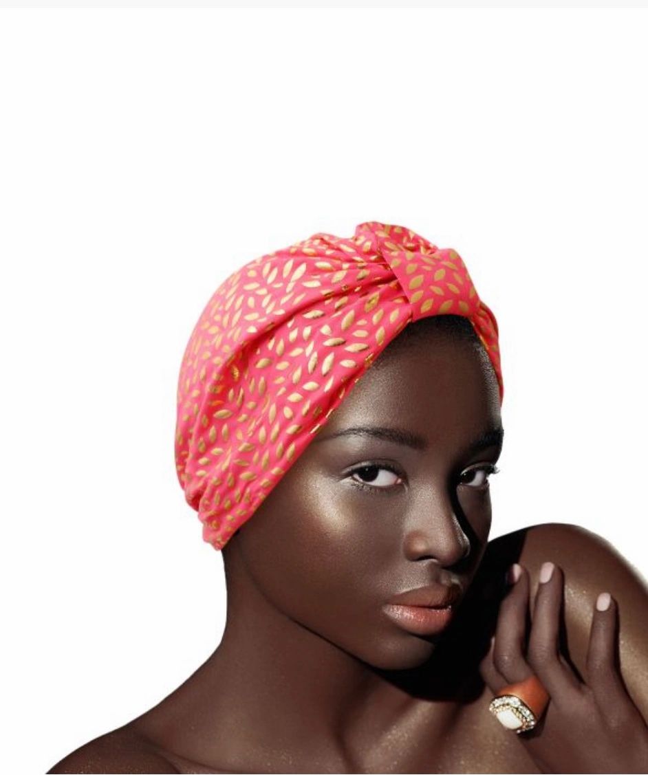 Metallic Dot Hair Turban