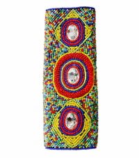 Multi Color Bead Arm Cuff Bracelet