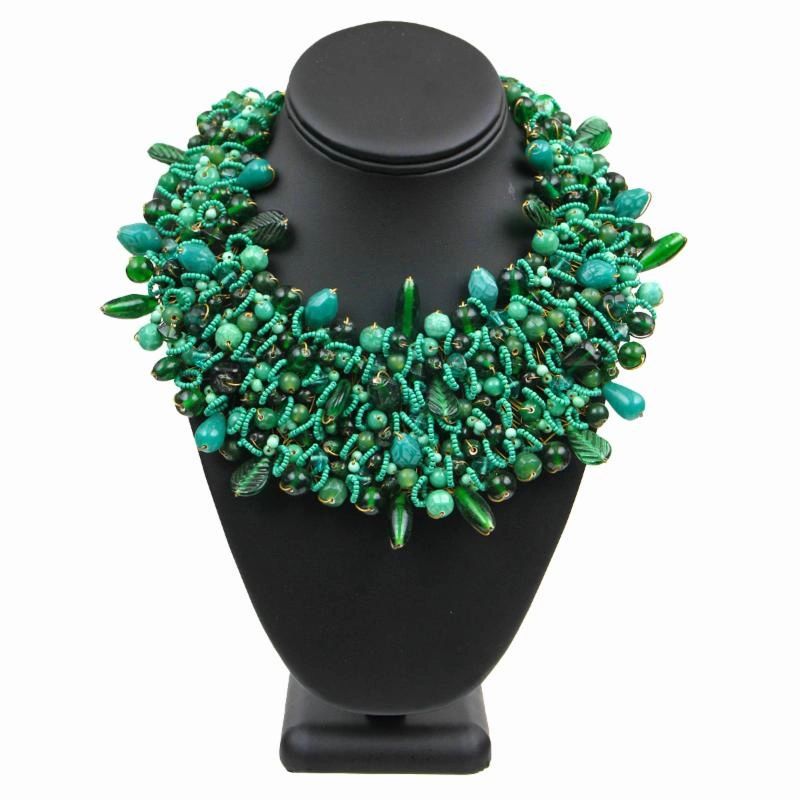 Copper Wired Bead Necklace