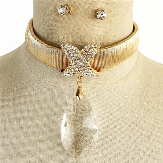 Teardrops Cord Choker Set.