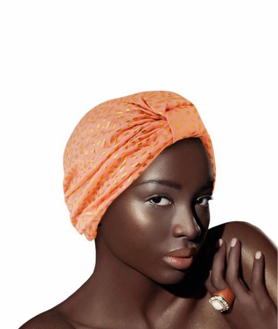 Metallic Dot Hair Turban
