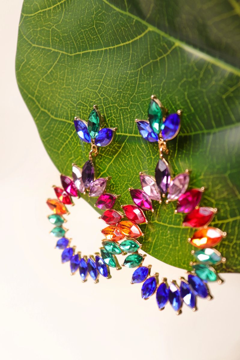Multi Marquise Round Earrings