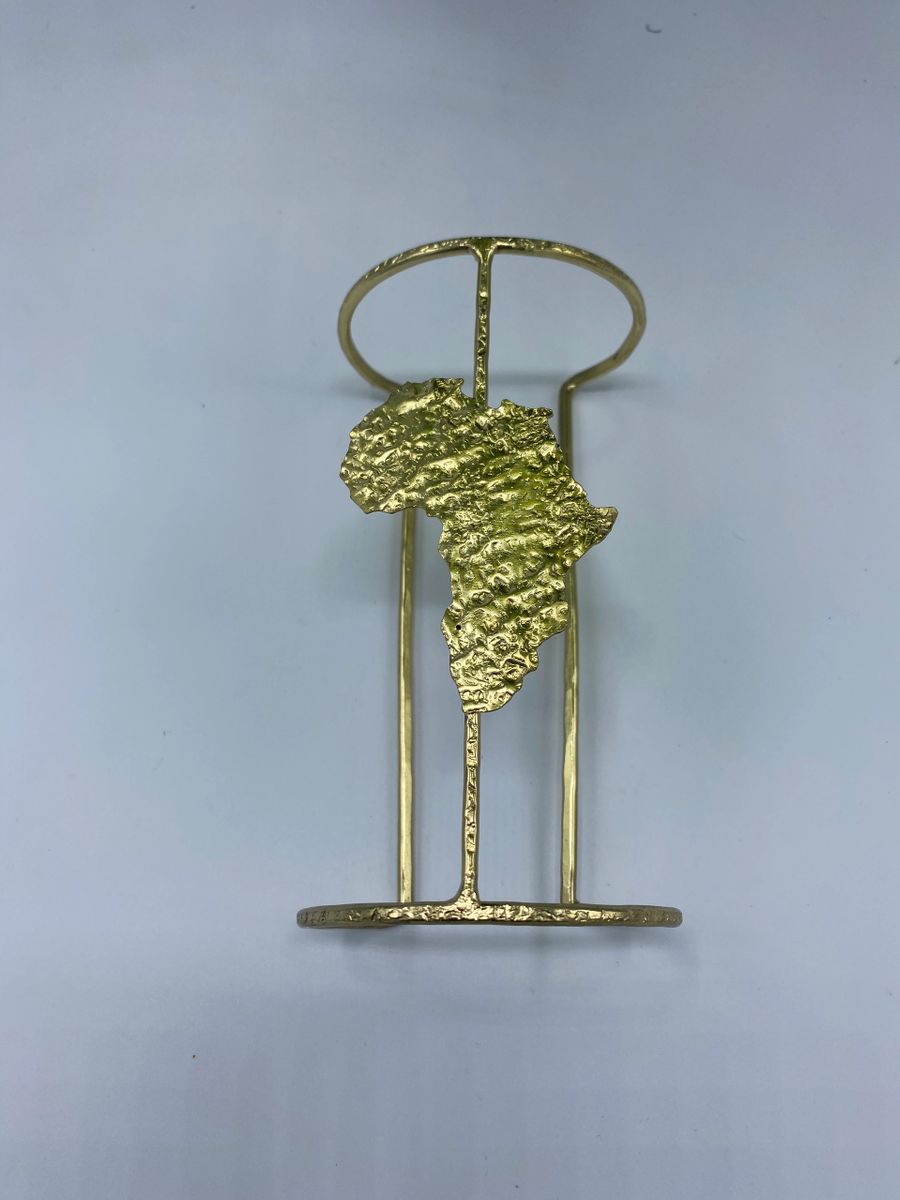 brass casted cuff bracket africa continent