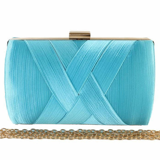 Satin Hard Case  Evening Bag