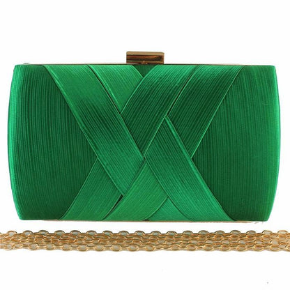 Satin Hard Case  Evening Bag