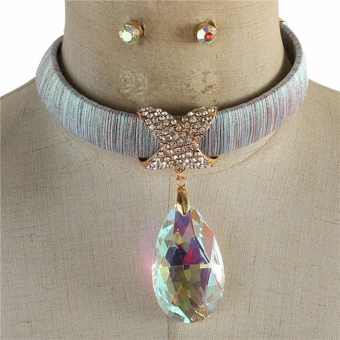 Teardrops Cord Choker Set.