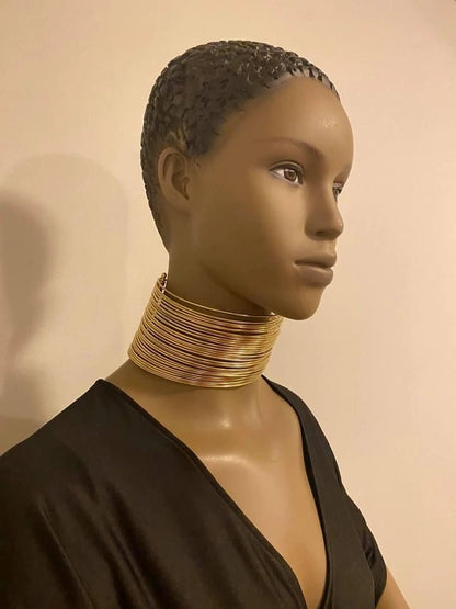 Queen N’ Kama Brass Wire Choker
