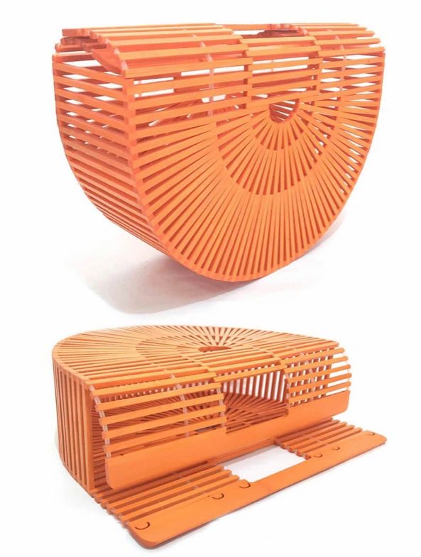 Half Moon Bamboo Tote Bag