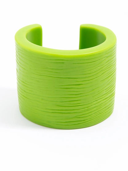 Resin Ridges Open Cuff
