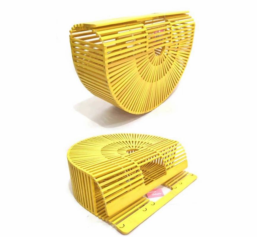 Half Moon Bamboo Tote Bag