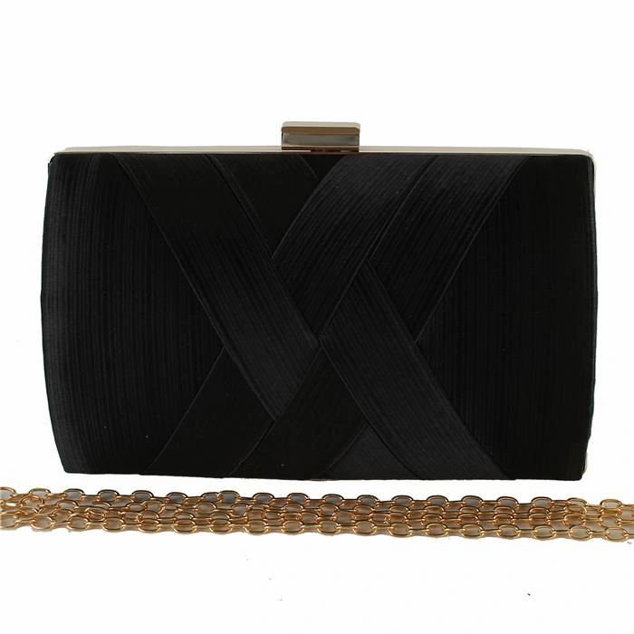 Satin Hard Case  Evening Bag