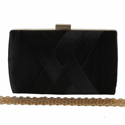 Satin Hard Case  Evening Bag