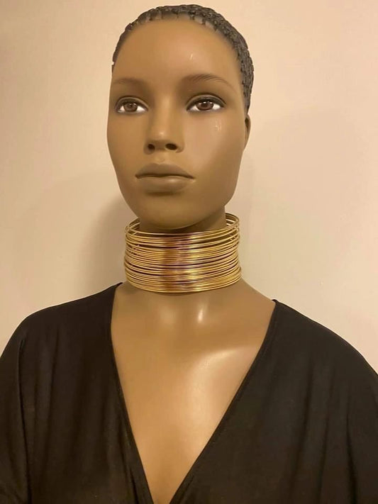 Queen N’ Kama Brass Wire Choker