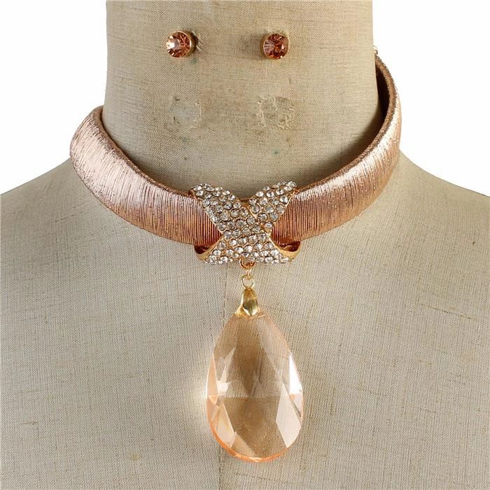 Teardrops Cord Choker Set.